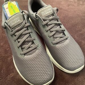 Mens 9 Skechers Shoes Sneakers Tennis Athletic Walking SN54601 Charcoal Grey Gra